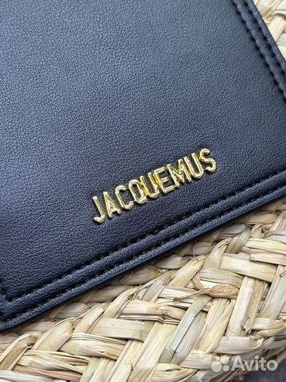 Сумка женская jacquemus соломенная кожаная