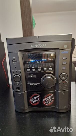 Музыкальный центр kenwood rxd-303 + 4 колонки