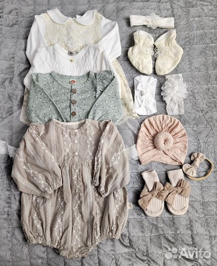 Платье боди для девочки 74