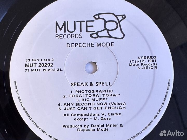 Depeche Mode - Speak and spell 1982 Italy