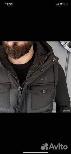 Безрукавка с капюшоном Armani