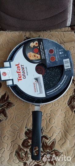 Сковорода блинная tefal granit индукции.новая