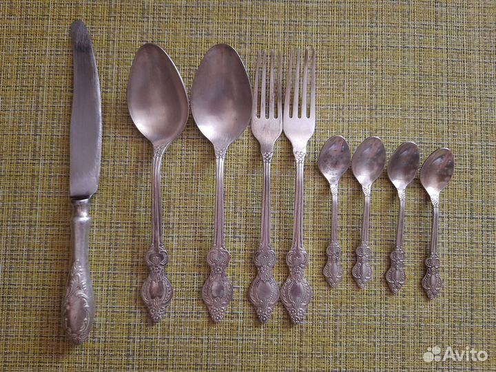 Мельхиоровые столовые приборы СССР