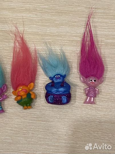 Фигурки Тролли trolls(оригинал ) розочка и др