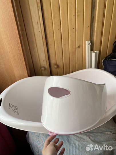 Ванночка для купания, горка и сидение