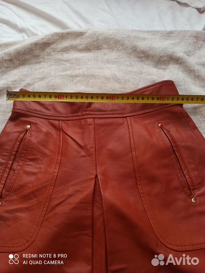 Кожаная юбка zara xs