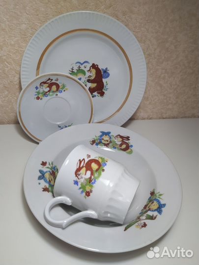 Набор детской посуды СССР