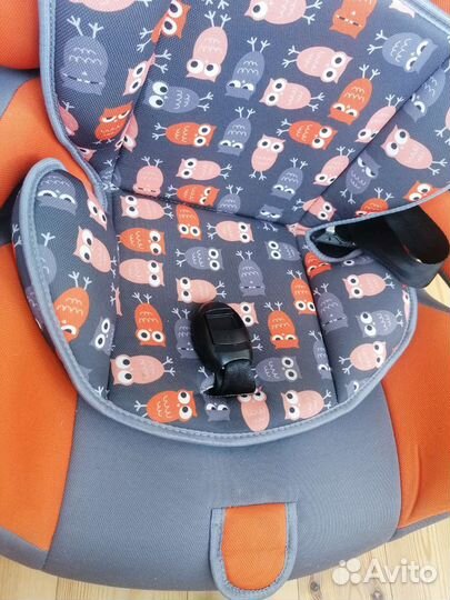 Автокресло Little Car Comfort, совы-оранжевый