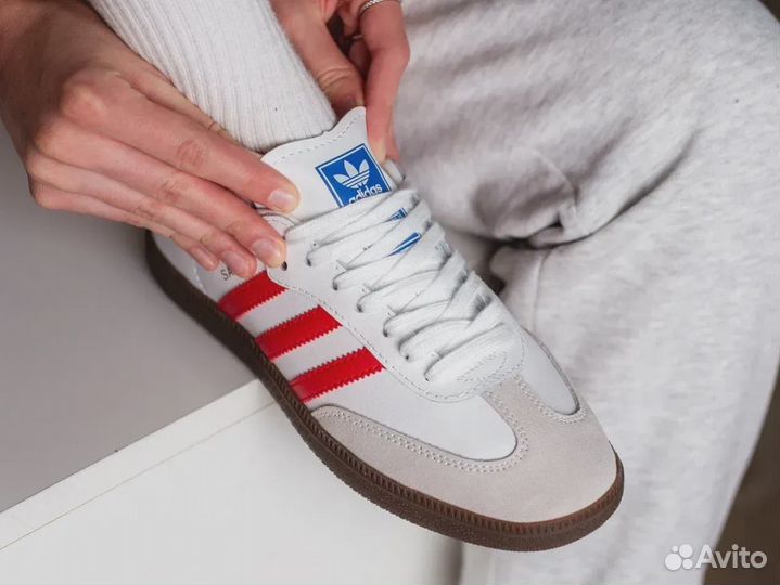 Adidas Samba OG White Better Scarlet