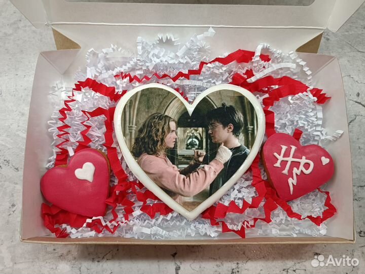 Пряники на 14 февраля Гарри Поттер и Гермиона