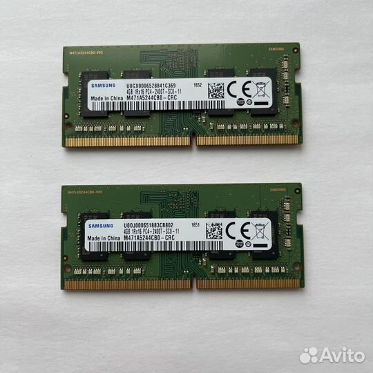Оперативная память Samsung m471a5244cb0-CRC 2x4 Gb
