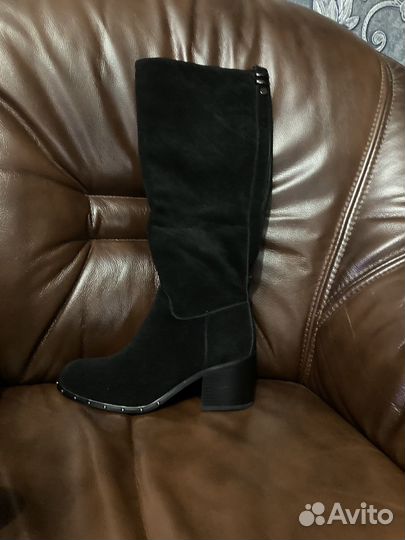 Сапоги замшевые новые