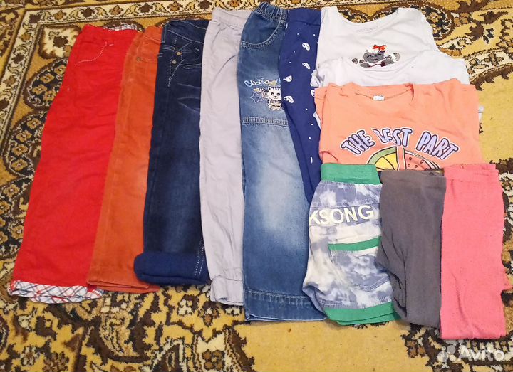 Вещи для девочки пакетом рост 104-110