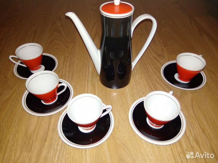 Кофейный сервиз гдр freiberger porzellan