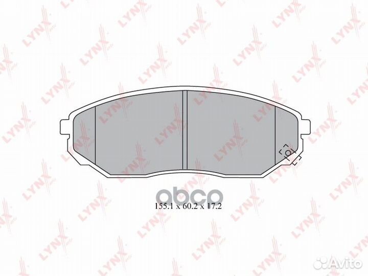 Колодки тормозные дисковые перед 2,071 BD44