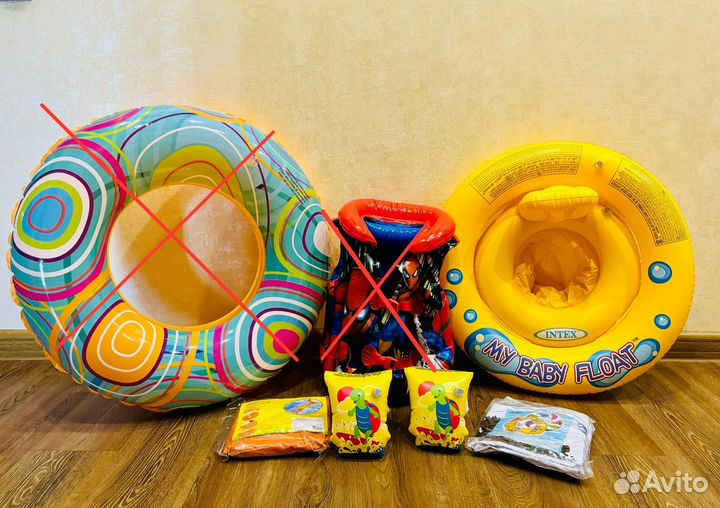 Надувной круг с ручками, матрас и тд