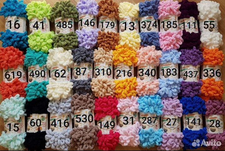 Плюшевая Пряжа ализе пуффи/паффи/alize puffy(нитки