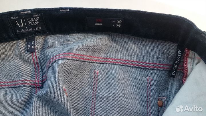 Джинсы новые оригинал Италия W36 Armani jeans