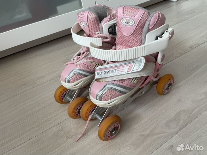 Роликовые коньки детские раздвижные