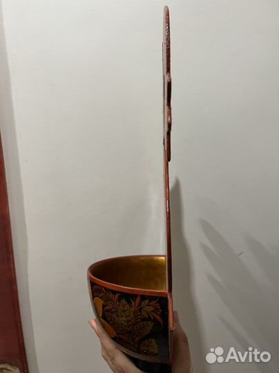 Курочка хохлома интерьерная