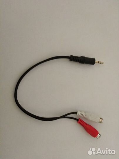 Переходник Jack 3.5 - 2 RCA(F) мама