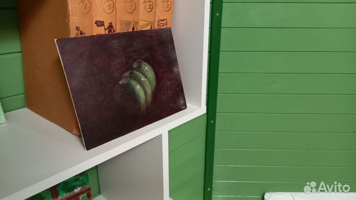 Картина миниатюра Яблоки в ночи