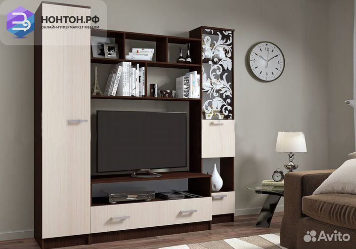 Гостиная Магна дуб беленый / венге