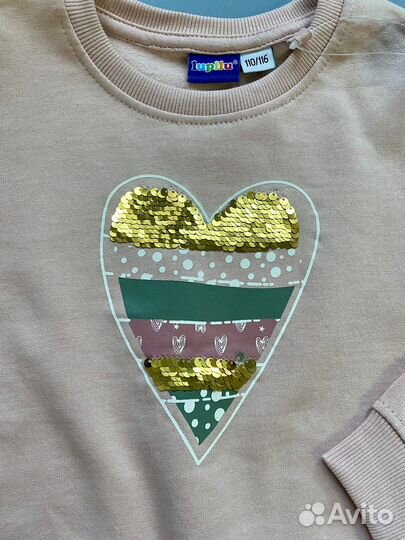 Свитшот на девочку 110-116 Lupilu