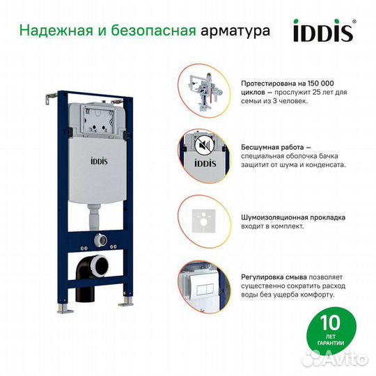 Инсталляция iddis Optima Home OPH00GCi32K 2 в 1 ин