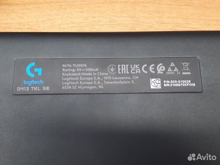 Механическая Клавиатура logitech G413 TKL SE (20)