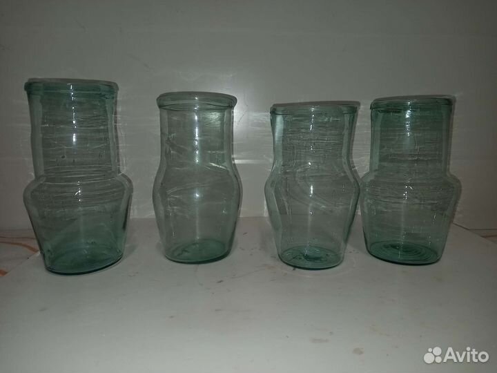 Кринка стекло ручная работа