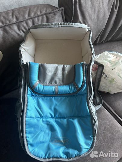 Переноска и подгузники