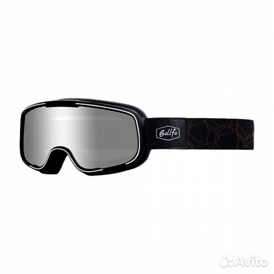 Очки для мотокросса Bollfo BF630 черно-бело-корич