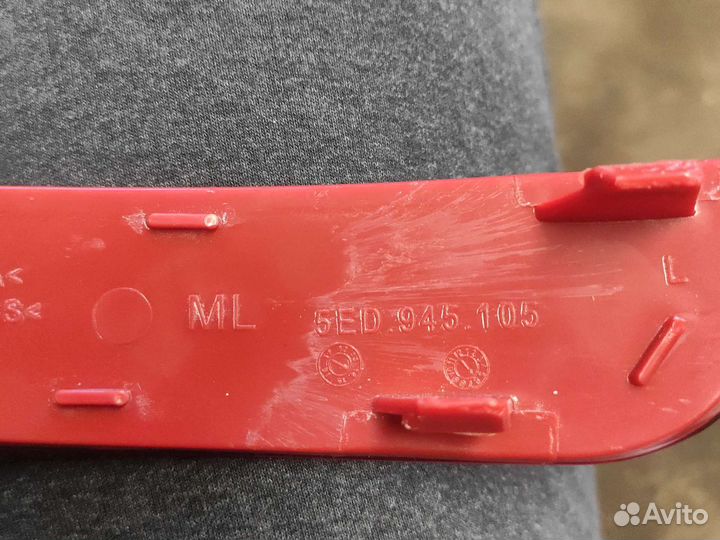 Катафот заднего бампера skoda octavia a7