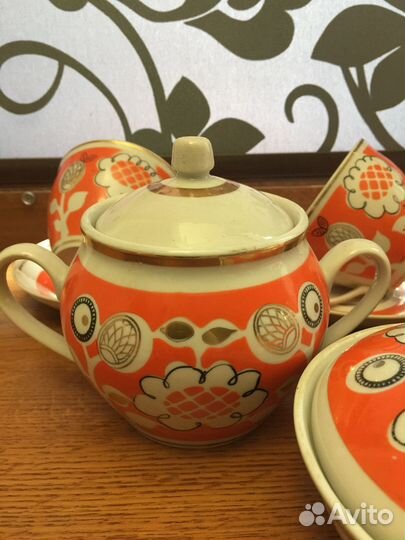 Чайный сервиз Полонне Подсолнух Винтаж