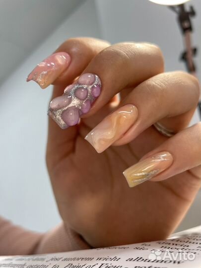 Маникюр в студии Академичекая/ корейские дизайны