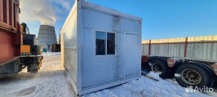 Контейнерный модульный вагончик. Бытовка