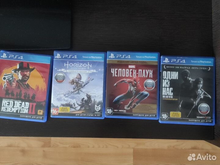 Игровые диски на ps4 бу