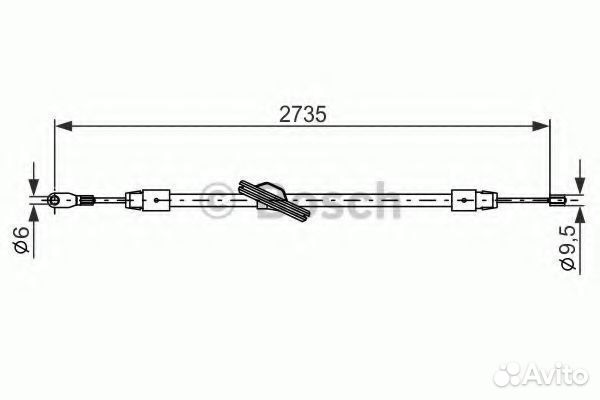 Трос 1987477845 bosch
