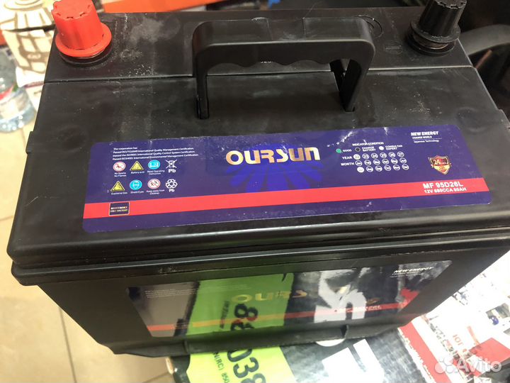 Аккумулятор oursun Asia 80Ач обратная пол.MF95D26L