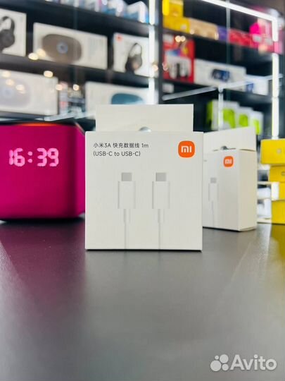Новый Кабель Xiaomi USB Type-C to USB Type-C 3A 1m