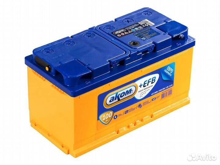 Аккумулятор Аком EFB+ 100Ah