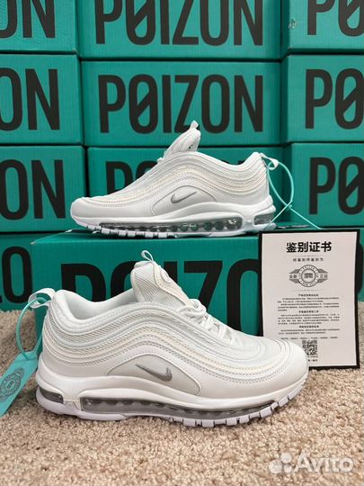 Nike Air Max 97 White Оригинал Белые Poizon