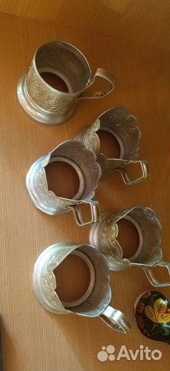 Подстаканник мельхиоровый СССР