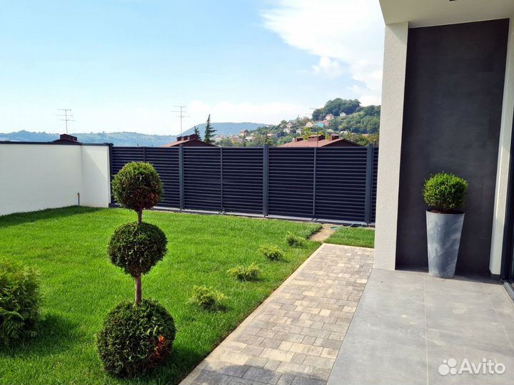 Забор жалюзи металлический (Еврожалюзи)