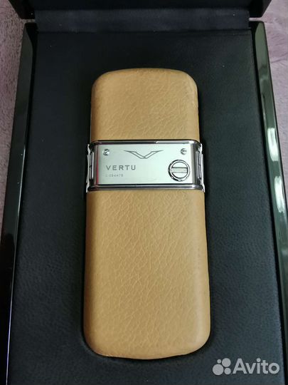 Vertu Constellation Polished Stainless Steel Black Leather