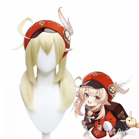 Парик Кли Геншин Импакт Косплей