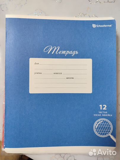 Нов.тетради 12л.частая кос.линия школ. офс.обложка