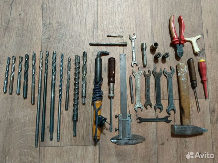 Свёрла, ключи рожковые