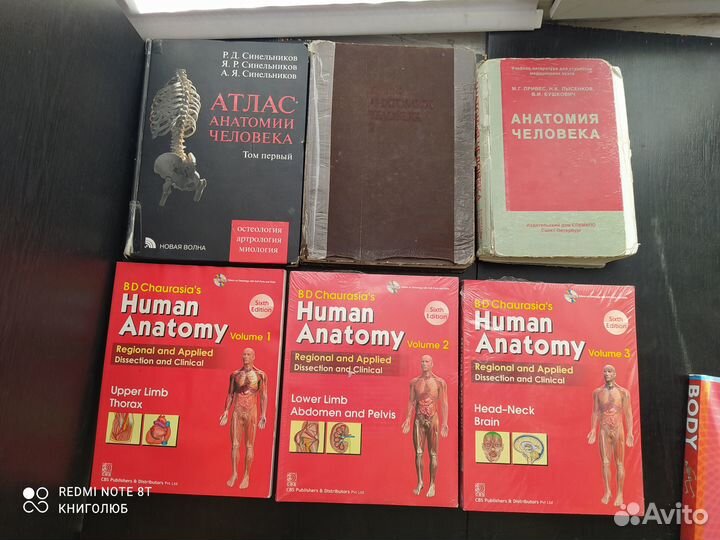 Атласы анатомии человека. Синельников и др